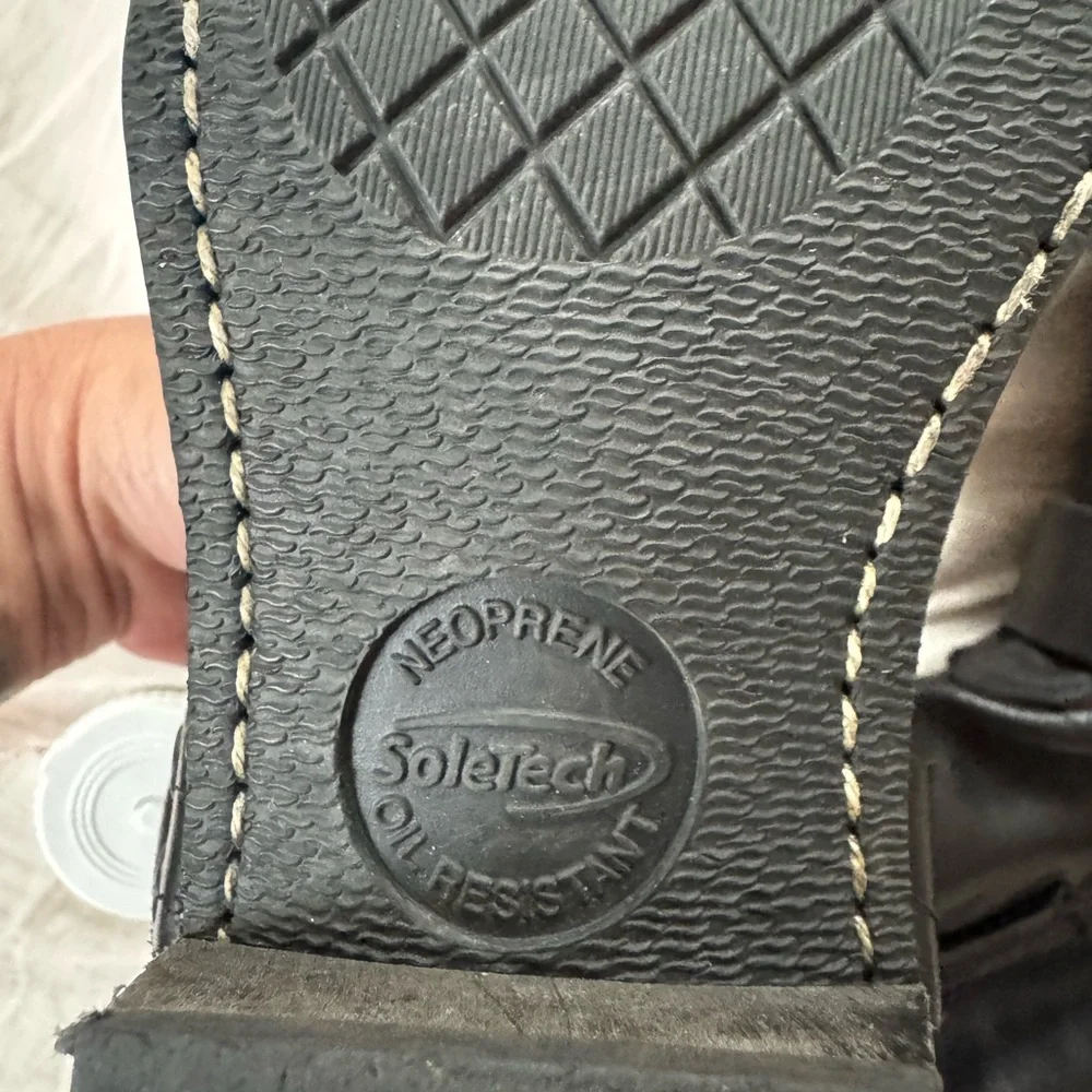 Frye Black Leather Moto 8R Harness Boots 7.5 - Picture 5 of 8